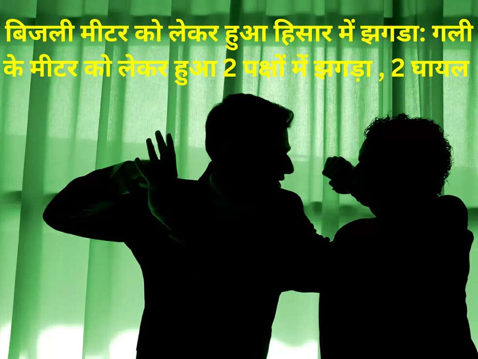 बिजली मीटर को लेकर हुआ हिसार में झगडा: गली के मीटर को लेकर हुआ 2 पक्षों में झगड़ा , 2 घायल&nbsp;