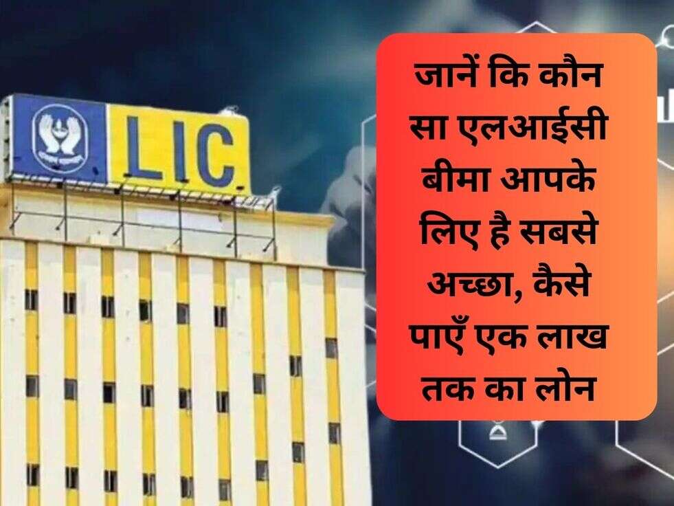 जानें कि कौन सा एलआईसी बीमा आपके लिए है सबसे अच्छा, कैसे पाएँ एक लाख तक का लोन