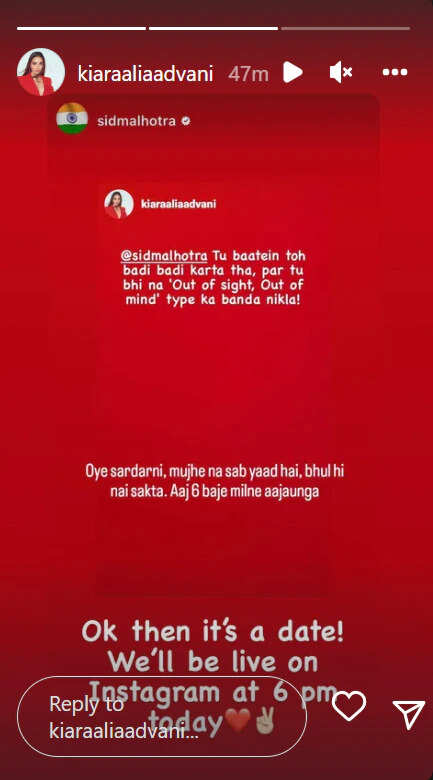 Sidharth and kiara chat viral