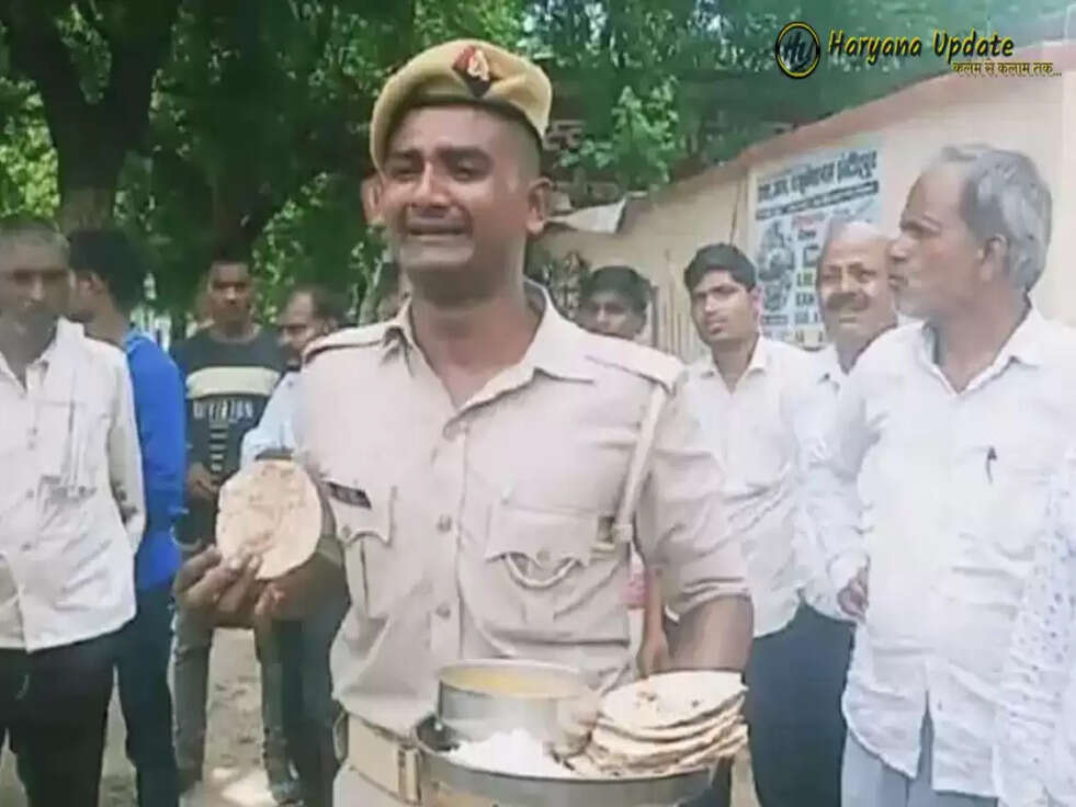 Viral News:खाने की थाली दिखाकर फूट-फूटकर रोया सिपाही, जानिए वजह&nbsp;