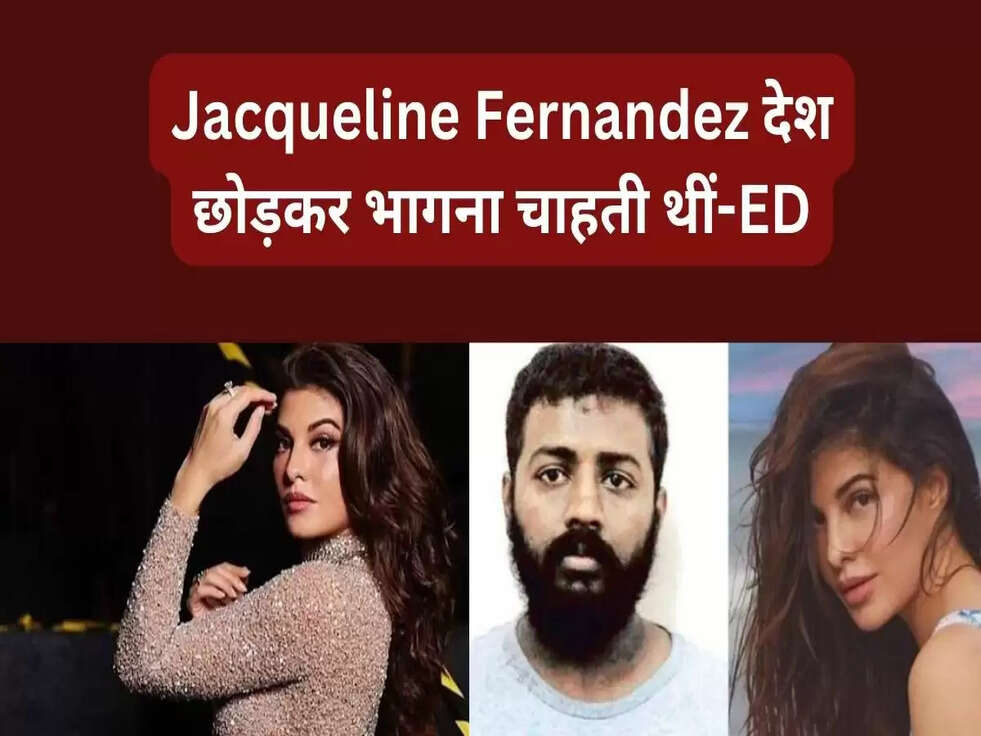 Money Laundering Case : ईडी ने किया खुलासा - "Jacqueline Fernandez देश छोड़कर भागना चाहती थीं"