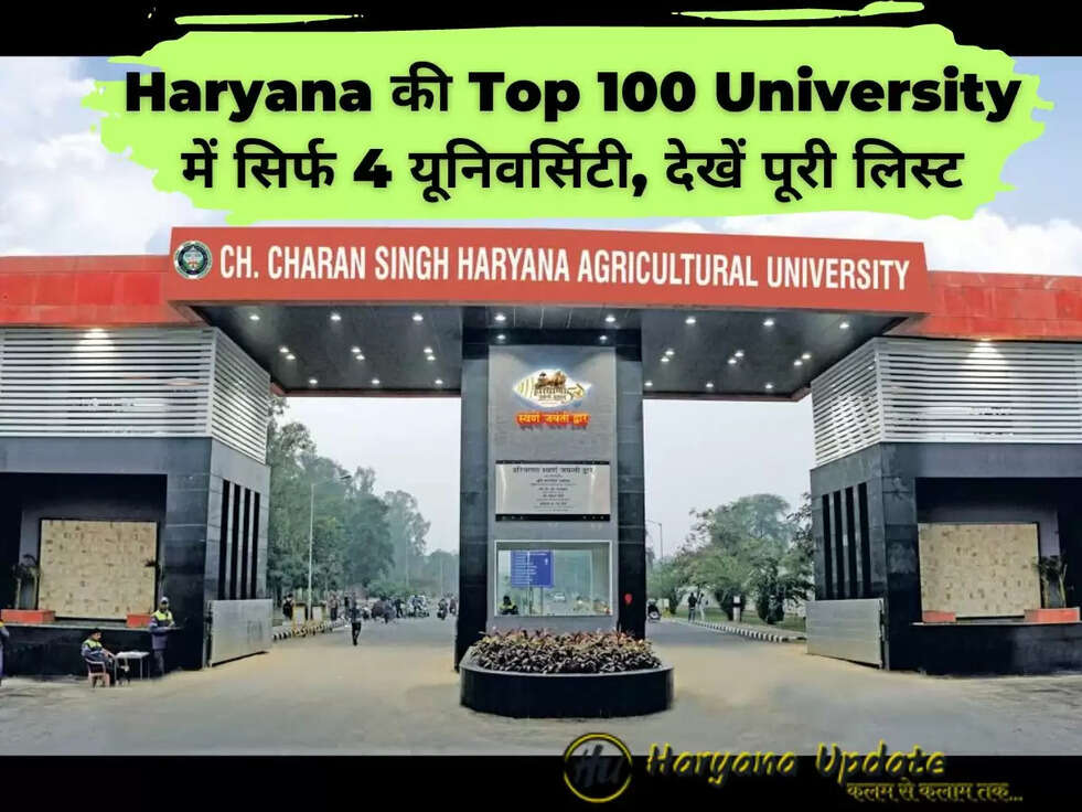 Haryana की Top 100 University में सिर्फ 4 यूनिवर्सिटी,&nbsp;देखें पूरी लिस्ट