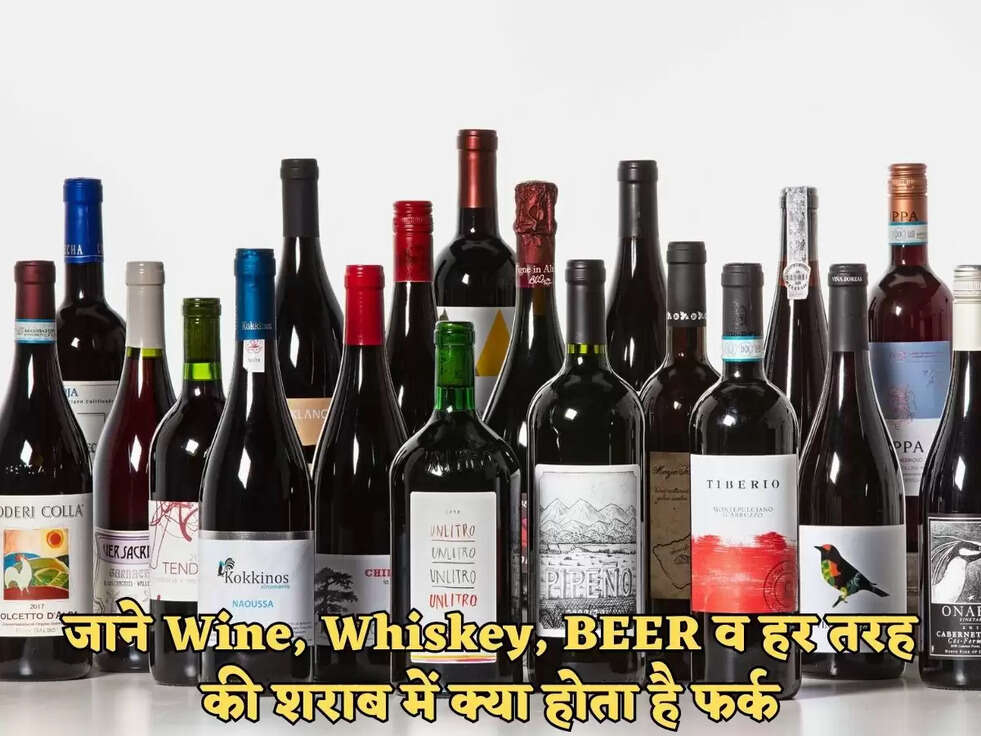 जाने Wine, Whiskey, BEER व हर तरह की शराब में क्या होता है फर्क