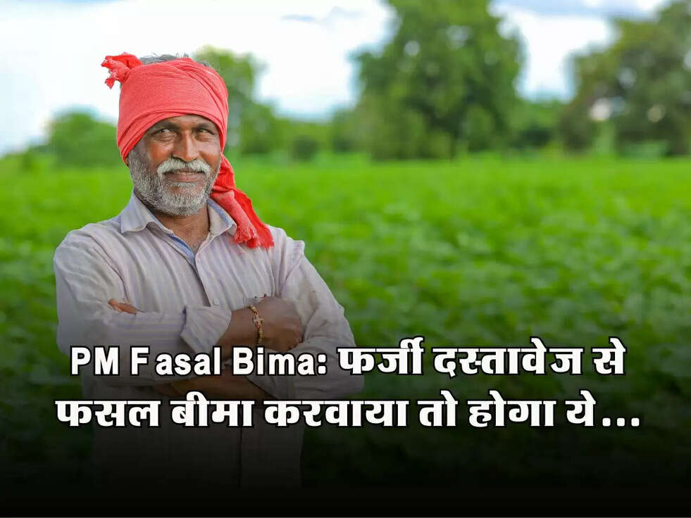 PM Fasal Bima: फर्जी दस्तावेज से फसल बीमा करवाया तो होगा ये....