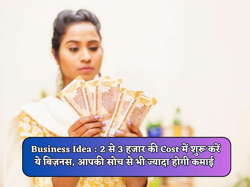 Business Idea : 2 से 3 हजार की Cost में शुरू करें ये बिज़नस, आपकी सोच से भी ज्यादा होगी कमाई&nbsp;