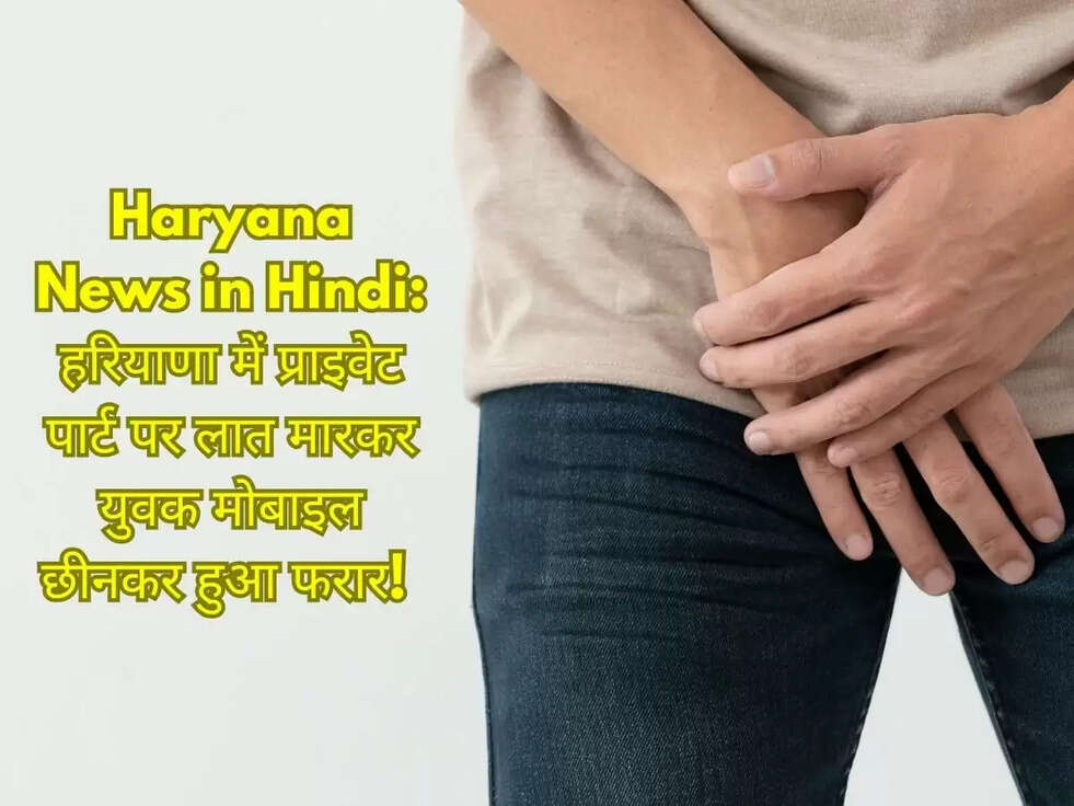 Haryana News in Hindi: हरियाणा में प्राइवेट पार्ट पर लात मारकर युवक मोबाइल छीनकर हुआ फरार! 