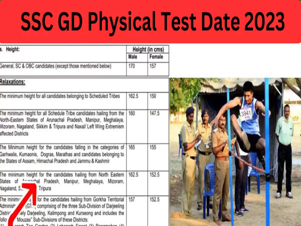 SSC GD Physical Test Date 2023