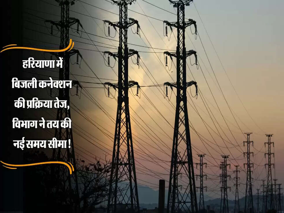 Haryana :&nbsp;हरियाणा में बिजली कनेक्शन की प्रक्रिया तेज, विभाग ने तय की नई समय सीमा!