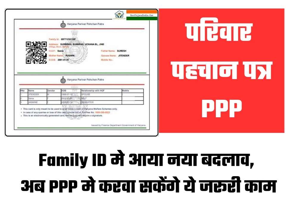 family id haryana update