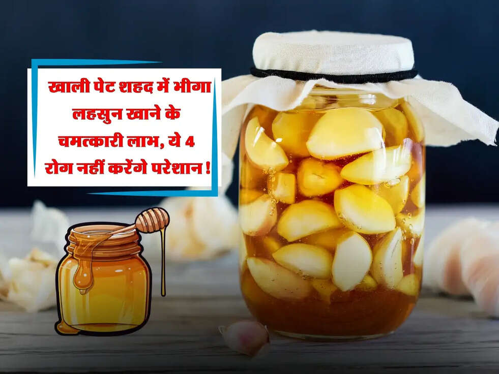 Garlic: खाली पेट शहद में भीगा लहसुन खाने के चमत्कारी लाभ, ये 4 रोग नहीं करेंगे परेशान!