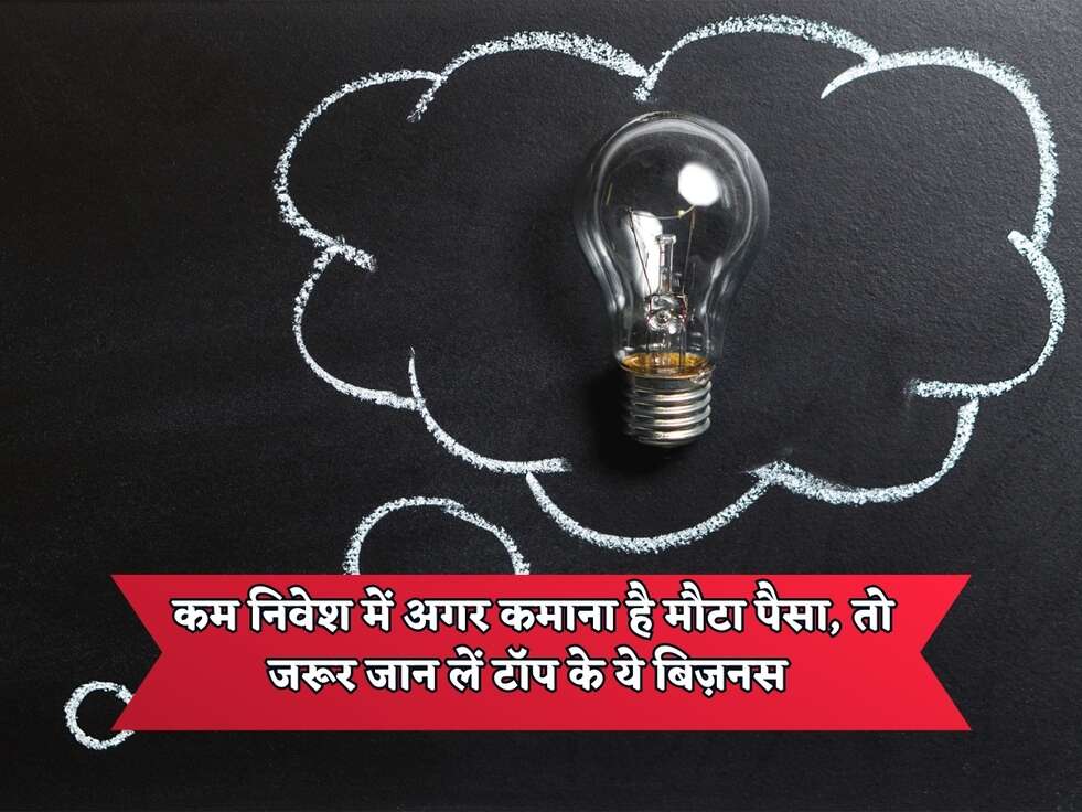 Business Idea : कम निवेश में अगर कमाना है मौटा पैसा, तो जरूर जान लें टॉप के ये बिज़नस&nbsp;