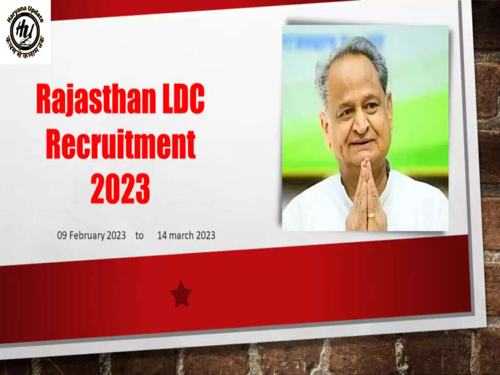 Rajasthan LDC Recruitment 2023