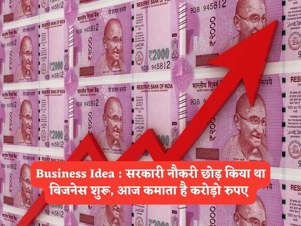 Business Idea : सरकारी नौकरी छोड़ किया था बिजनेस शुरू, आज कमाता है करोड़ो रुपए&nbsp;