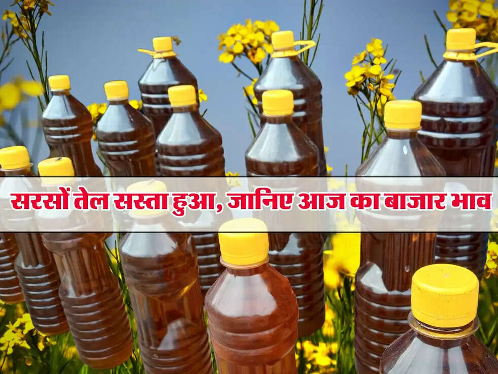 Mustard Oil Rate: सरसों तेल सस्ता हुआ, जानिए आज का बाजार भाव
