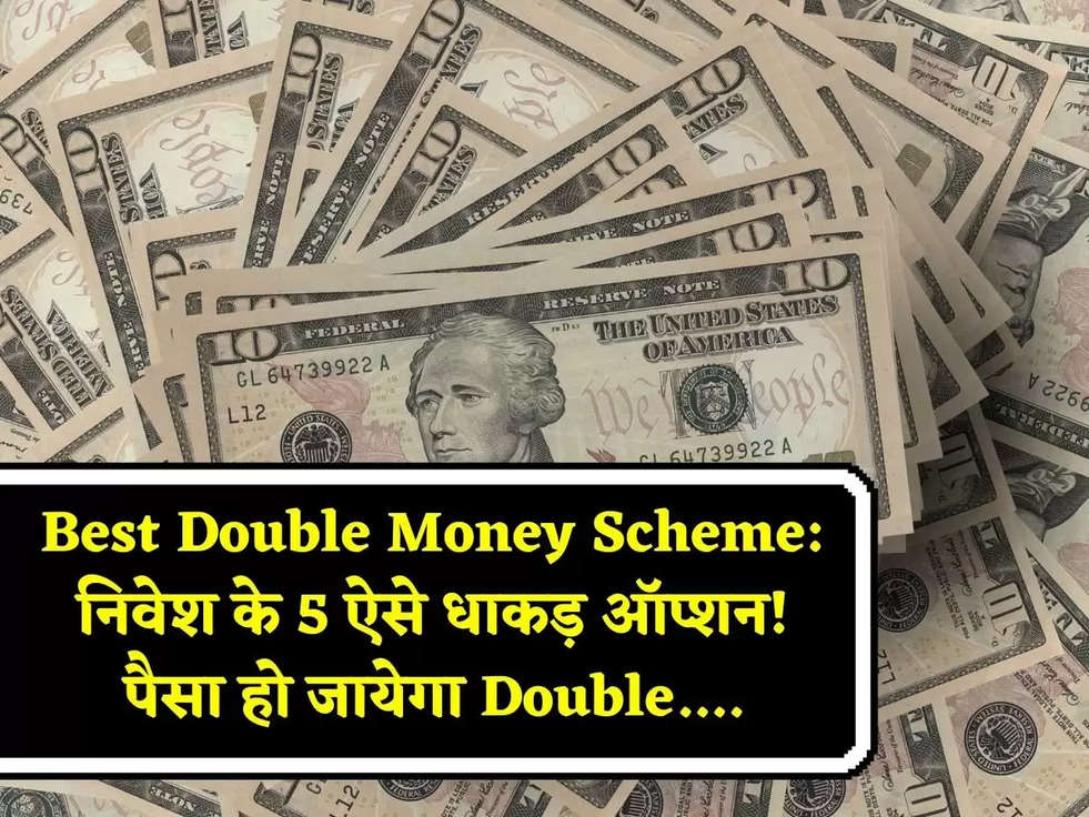 Best Double Money Scheme: निवेश के 5 ऐसे धाकड़ ऑप्शन! पैसा हो जायेगा Double....