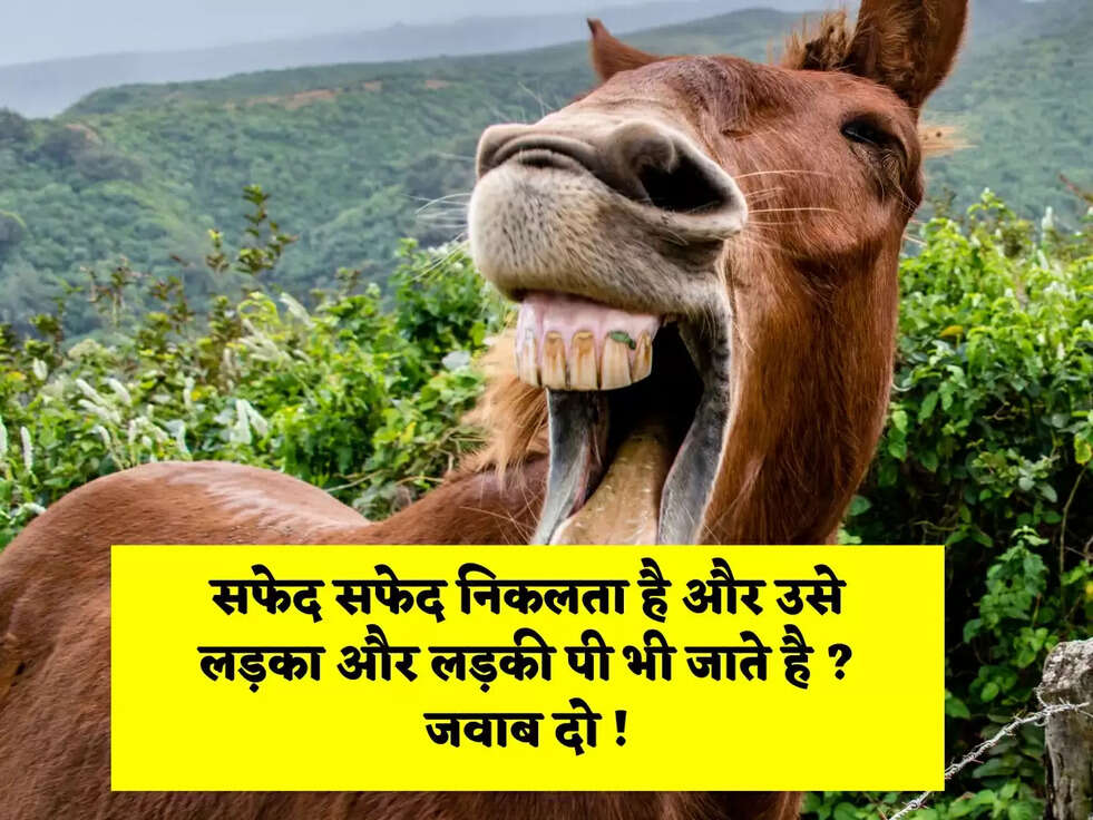 सफेद सफेद निकलता है और उसे लड़का और लड़की पी भी जाते है ? जवाब दो !