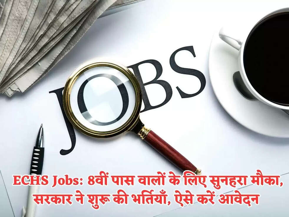 ECHS Jobs: 8वीं पास वालों के लिए सुनहरा मौका, सरकार ने शुरू की भर्तियाँ, ऐसे करें आवेदन&nbsp;