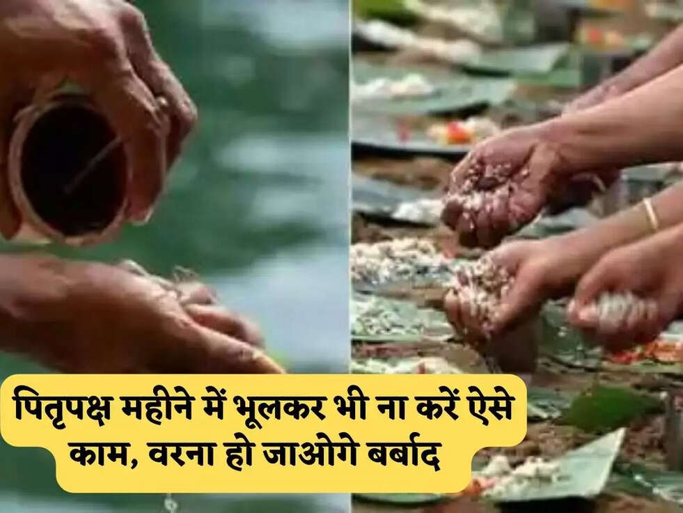 पितृपक्ष महीने में&nbsp;भूलकर भी ना करें&nbsp;ऐसे काम, वरना&nbsp;हो जाओगे बर्बाद&nbsp;&nbsp;