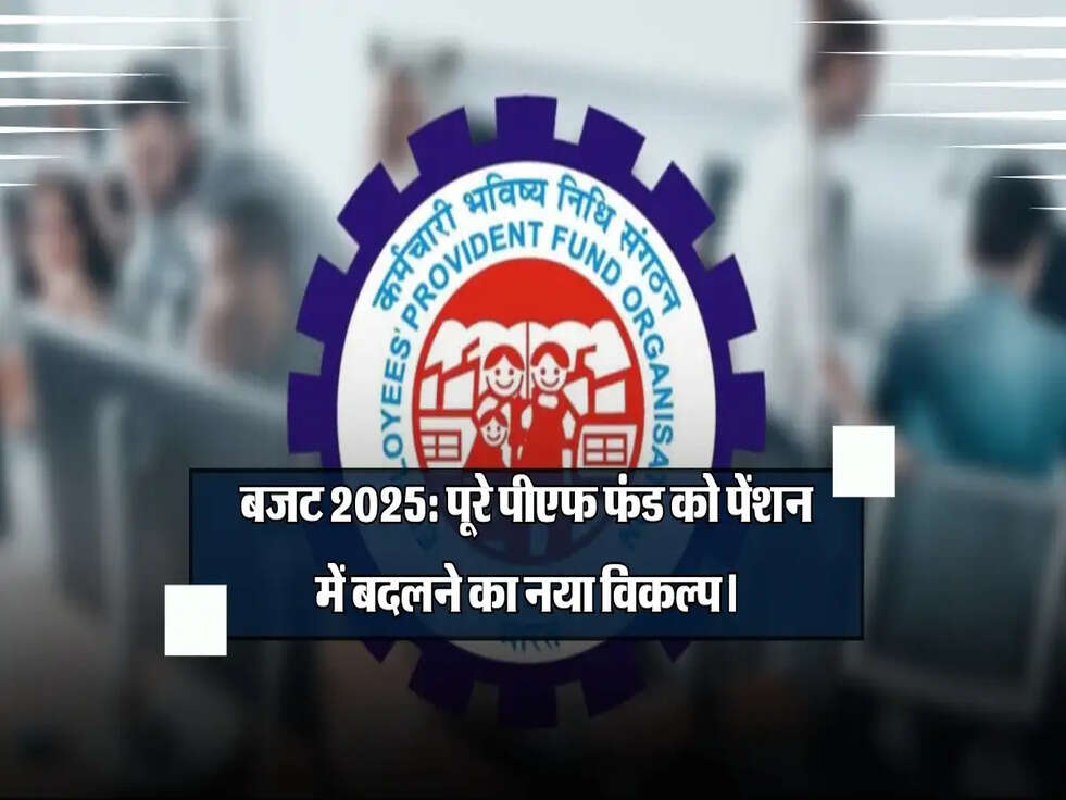बजट 2025: पूरे पीएफ फंड को पेंशन में बदलने का मिल सकता है नया विकल्प।​​​​​​​