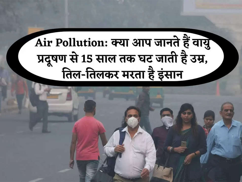 Air Pollution: क्या आप जानते हैं वायु प्रदूषण से 15 साल तक घट जाती है उम्र, तिल-तिलकर मरता है इंसान