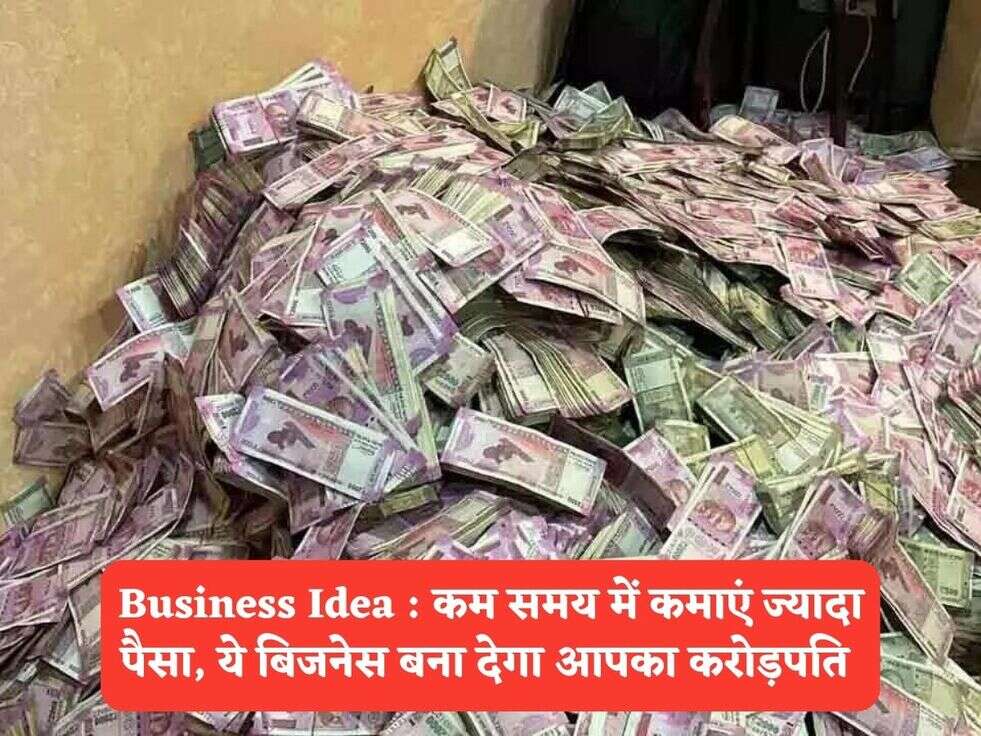 Business Idea : कम समय में कमाएं ज्यादा पैसा, ये बिजनेस बना देगा आपका करोड़पति&nbsp;