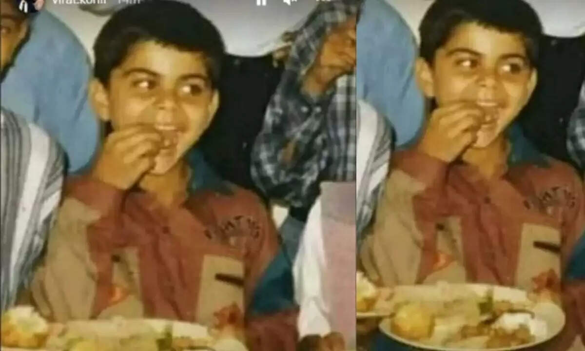 virat kohli childhood photo