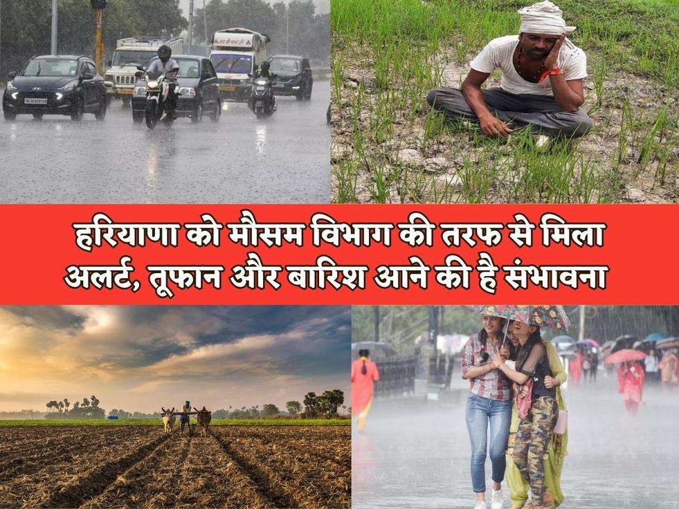 Haryana Red Alert : हरियाणा को मौसम विभाग की तरफ से मिला अलर्ट, तूफान और बारिश आने की है संभावना 
