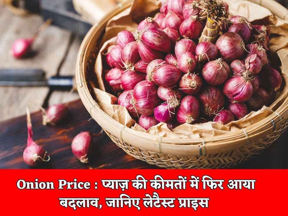 Onion Price : प्याज़ की कीमतों में फिर आया बदलाव, जानिए लेटैस्ट प्राइस&nbsp;