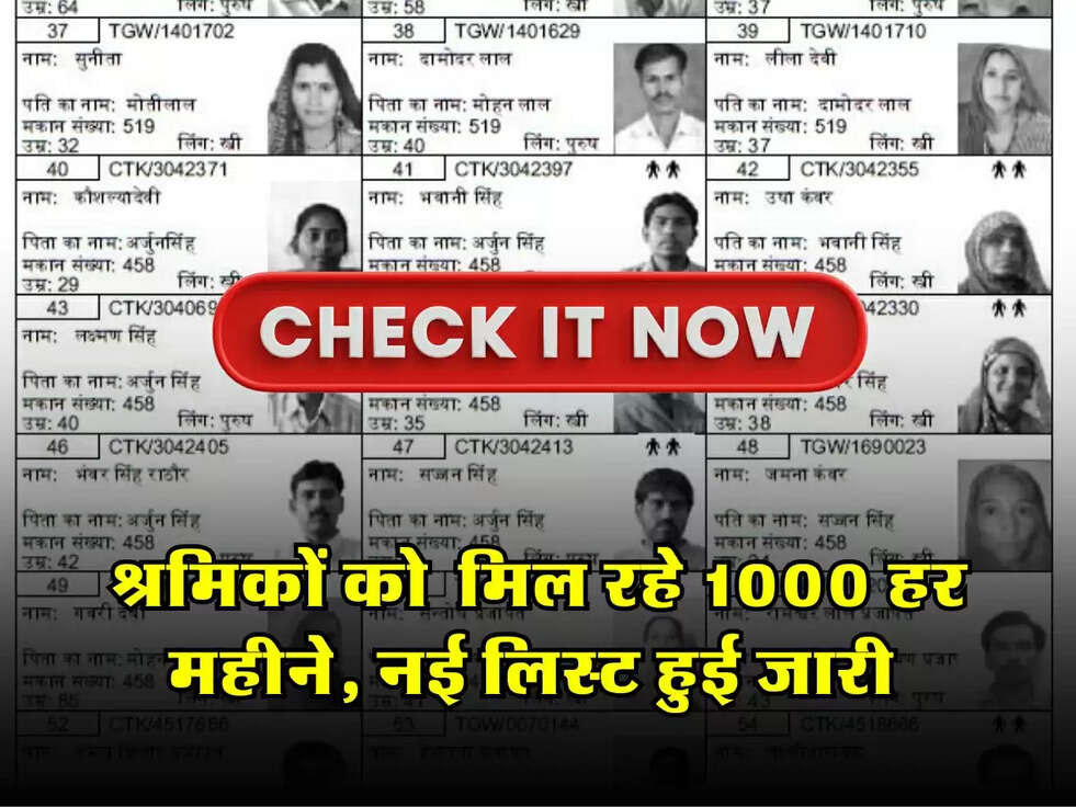 E Shram Card List 2025: नई सूची जारी, यहाँ से चेक करें अपना नाम!