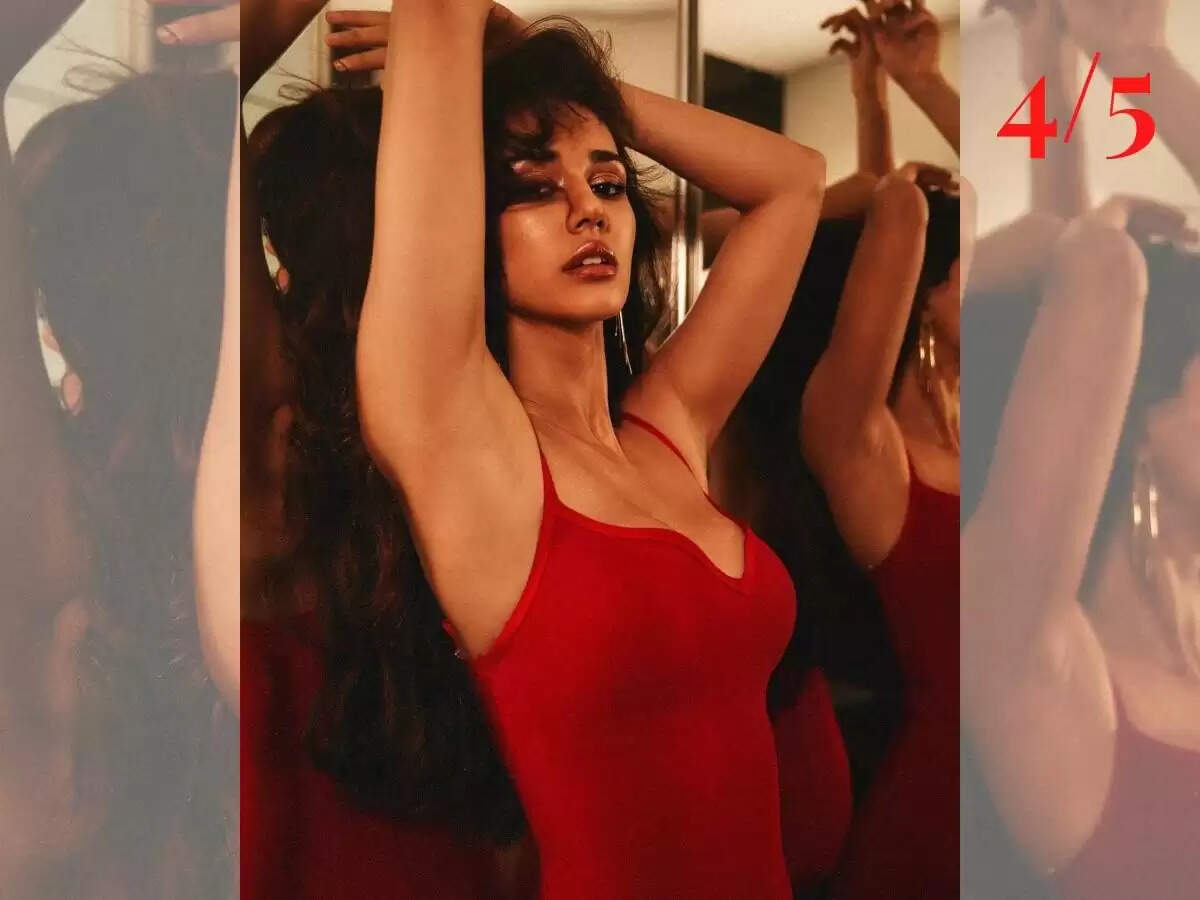 Disha Patani Red Dress Hot