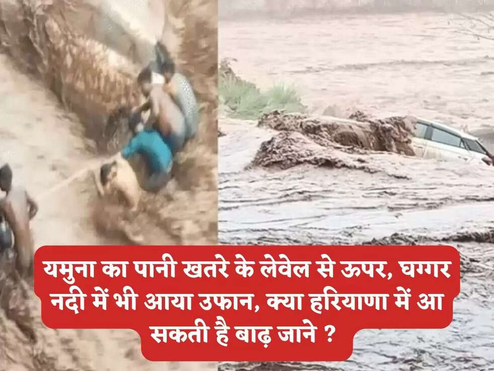 यमुना का पानी खतरे के लेवेल से ऊपर, घग्गर नदी में भी आया उफान, क्या हरियाणा में आ सकती है बाढ़ जाने ? 