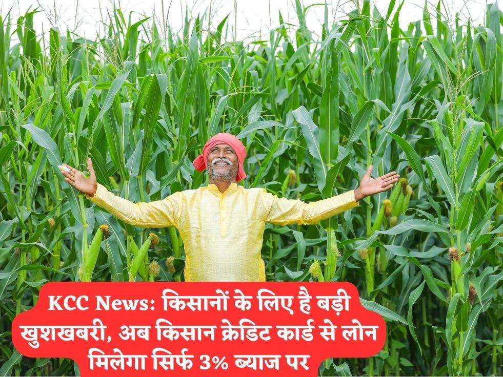 KCC News: किसानों के लिए है बड़ी खुशखबरी, अब किसान क्रेडिट कार्ड से लोन मिलेगा सिर्फ 3% ब्याज पर