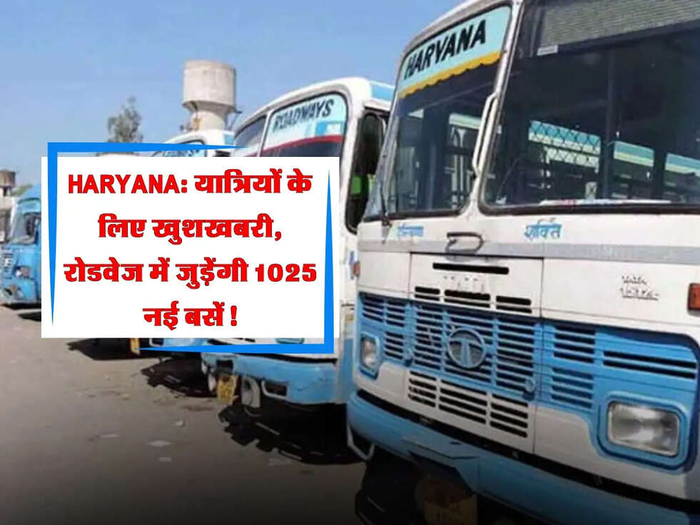 Haryana: यात्रियों के लिए खुशखबरी, रोडवेज में जुड़ेंगी 1025 नई बसें!