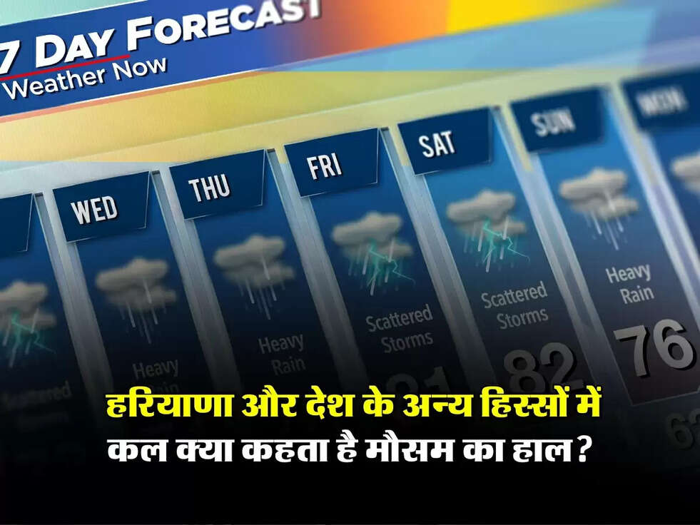 Kal Ka Mousam: हरियाणा और देश के अन्य हिस्सों में कल क्या कहता है मौसम का हाल?
