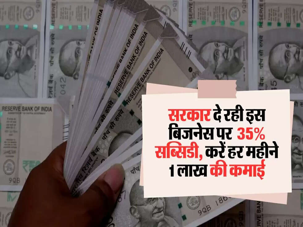सरकार दे रही इस बिजनेस पर दे रही 35% सब्सिडी, करें हर महीने 1 लाख की कमाई
