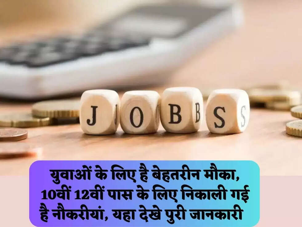 युवाओं के लिए है बेहतरीन मौका, 10वीं 12वीं पास के लिए निकाली गई है नौकरीयां, यहा देखे पुरी जानकारी  