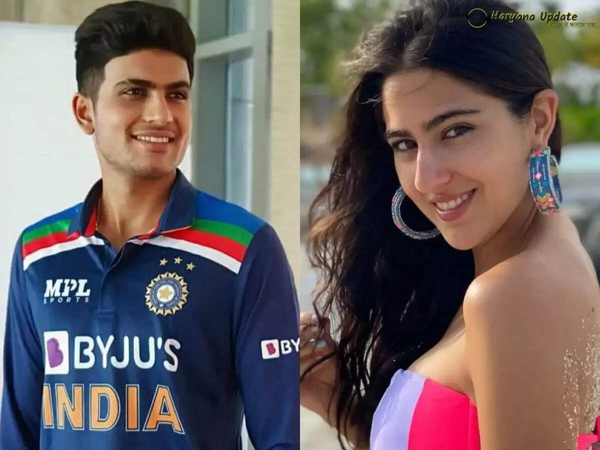 Shubhman Gill with sara ali khan