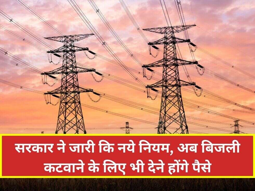 सरकार ने जारी किे नये नियम, अब बिजली कटवाने के लिए भी देने होंगे पैसे