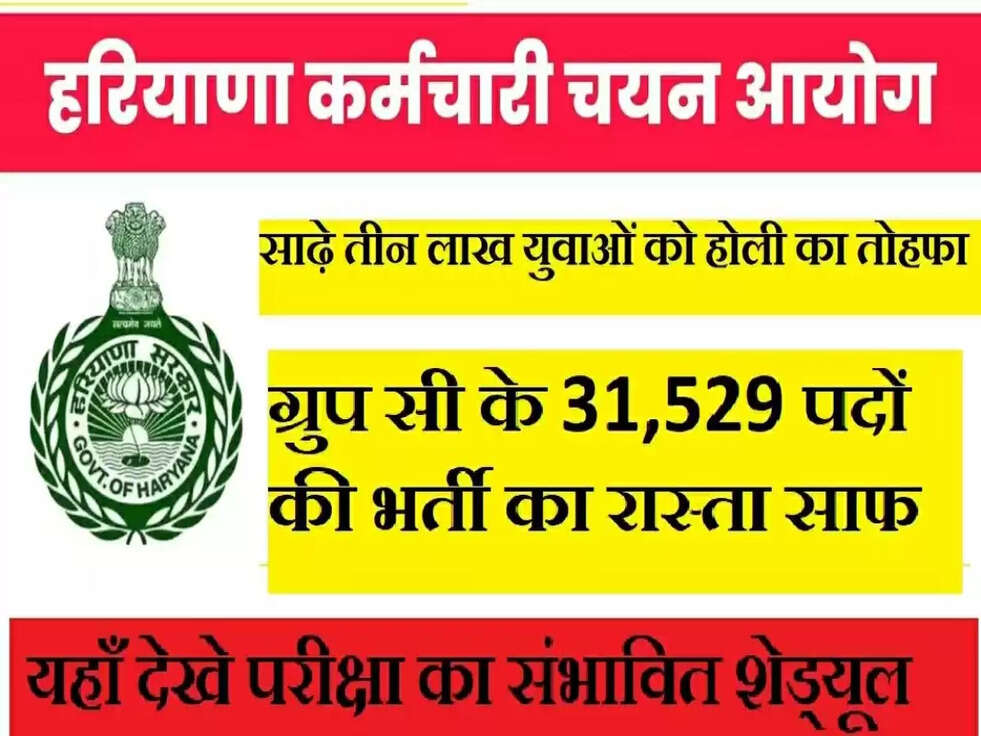 HSSC CET: हरियाणा के साढ़े तीन लाख युवाओं को तोहफा, ग्रुप सी के 31,529 पदों की भर्ती का रास्ता साफ