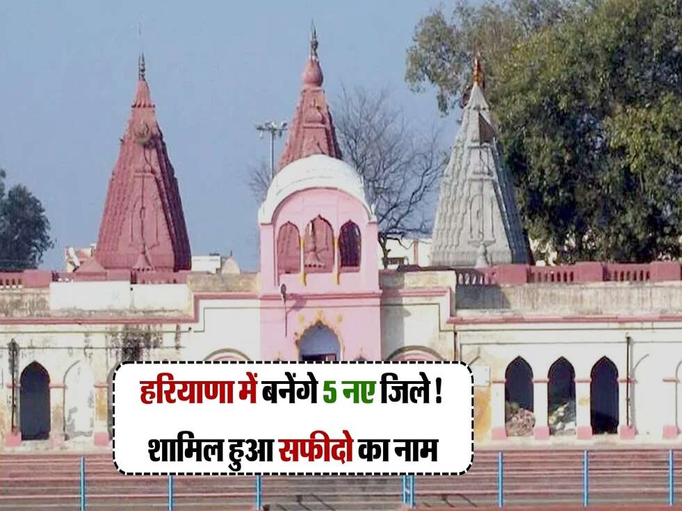 हरियाणा में बनेंगे 5 नए जिले! लिस्ट मे शामिल हुआ सफीदो का नाम