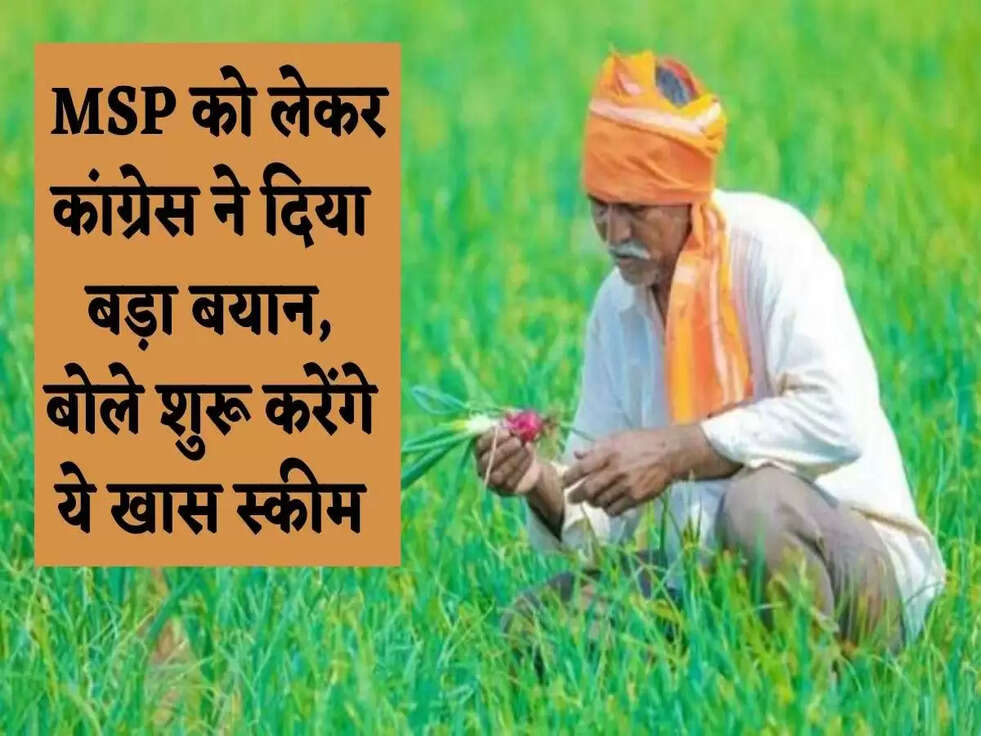  MSP को लेकर कांग्रेस ने दिया बड़ा बयान, बोले शुरू करेंगे ये खास स्कीम