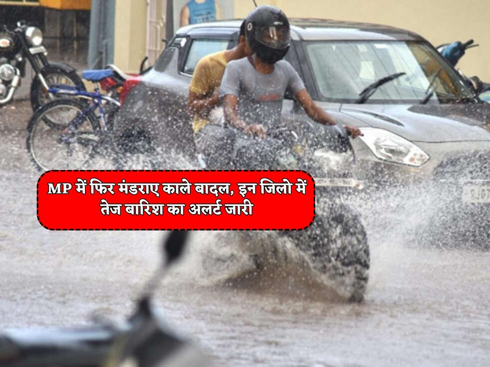 MP Weather : MP में फिर मंडराए काले बादल, इन जिलो में तेज बारिश का अलर्ट जारी&nbsp;