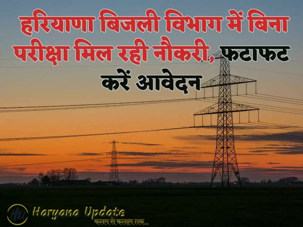 DHBVN Recruitment 2023: हरियाणा बिजली विभाग में बिना परीक्षा मिल रही नौकरी, फटाफट करें आवेदन