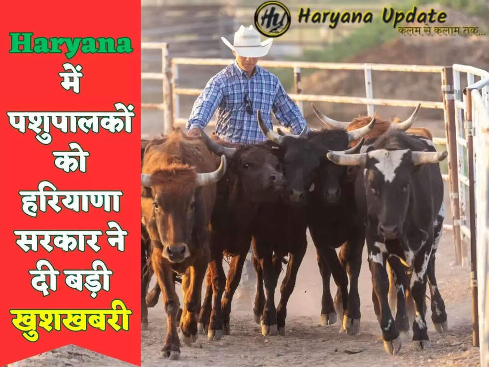 Haryana में पशुपालकों को हरियाणा सरकार ने दी बड़ी खुशखबरी