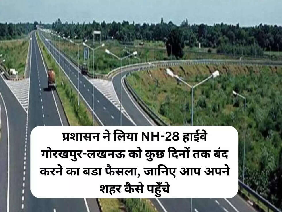 NH-28 Gorkhpur- Lakhnow highway