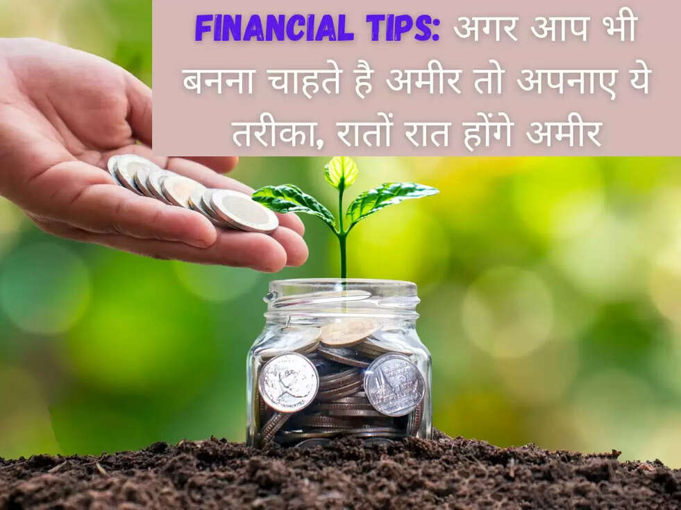 Financial Tips: अगर आप भी बनना चाहते है अमीर तो अपनाए ये तरीका, रातों रात होंगे अमीर