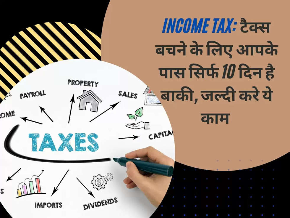 Income Tax: टैक्स बचने के लिए आपके पास सिर्फ 10 दिन है बाकी, जल्दी करे ये काम 