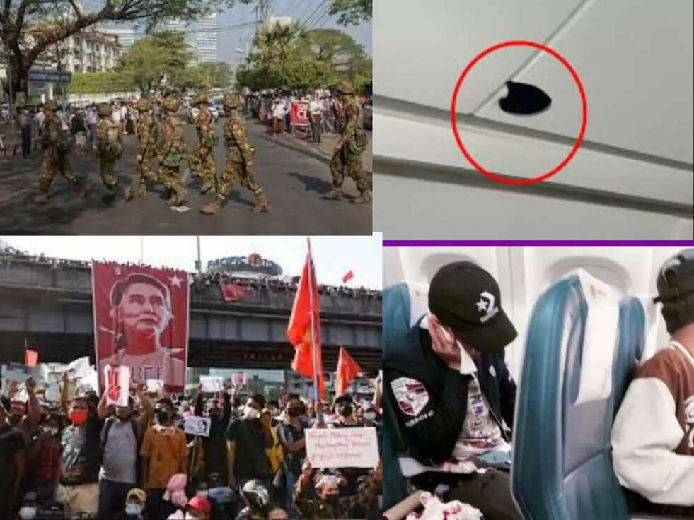 Myanmar National Airlines: 3500 फुट की ऊंचाई..जमीन से फायरिंग.. विमान यात्री को लगी गोली