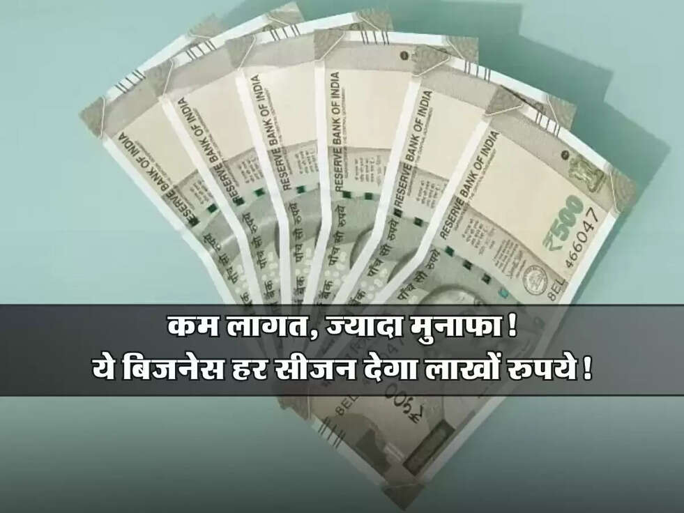 Business Idea: कम लागत, ज्यादा मुनाफा! ये बिजनेस हर सीजन देगा लाखों रुपये!