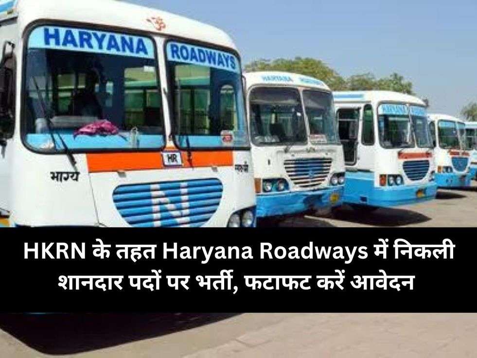 HKRN के तहत Haryana Roadways में निकली शानदार पदों पर भर्ती, फटाफट करें आवेदन 